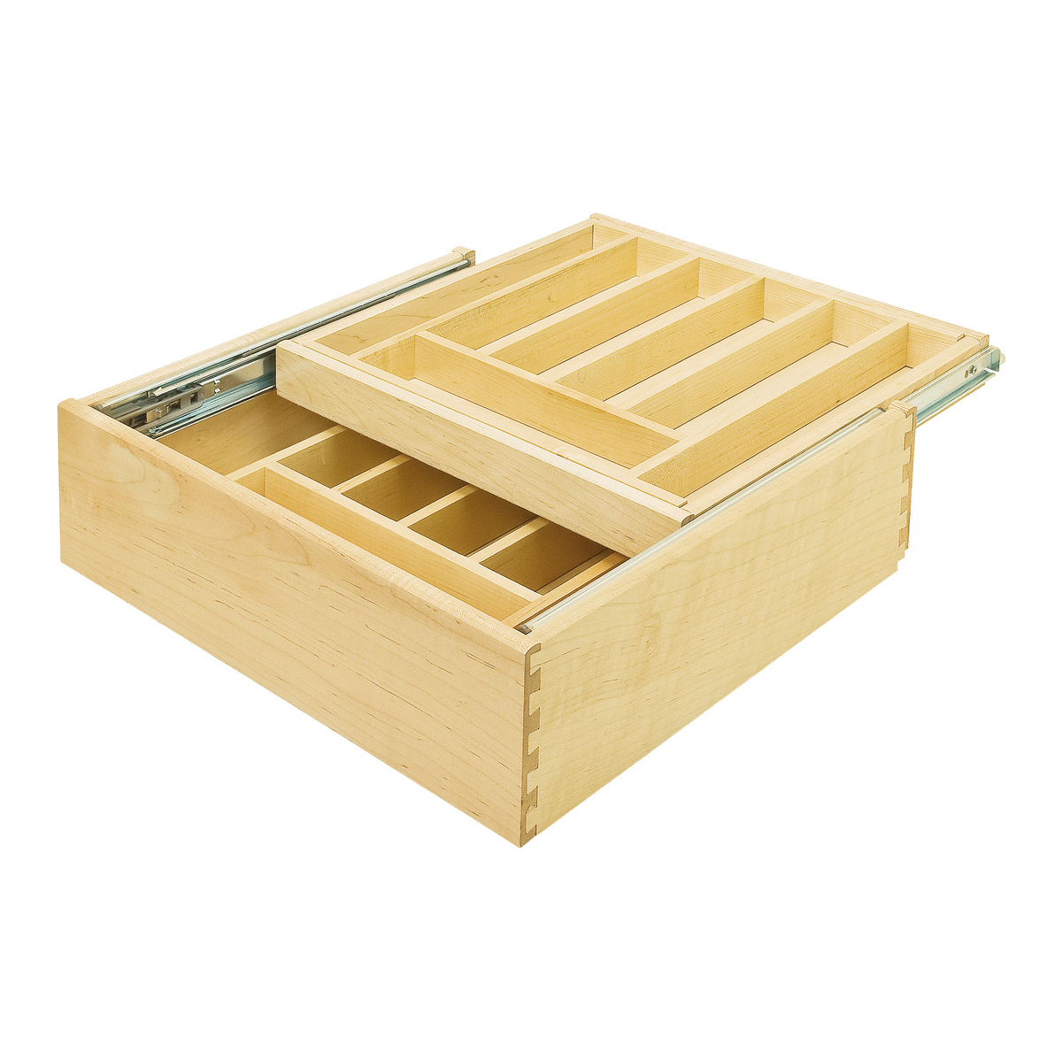 Double Cutlery, Drawer Insert Maple (11 1/2 Inch)
