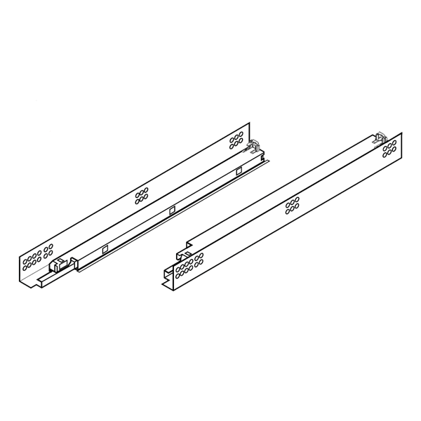 Mepla Alfit-Dynamic NT Self-Close Full Access Drawer Slides