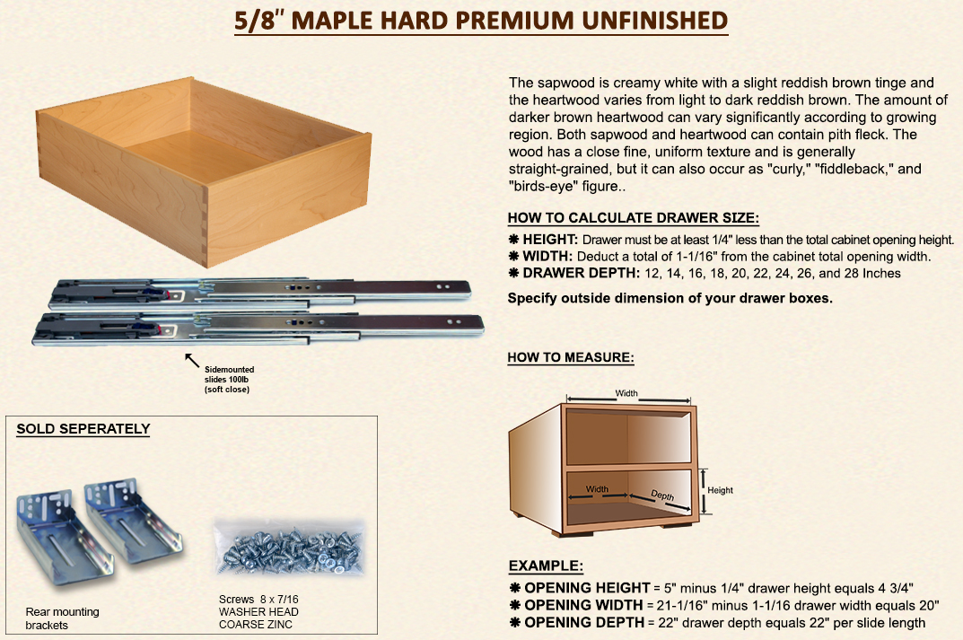Drawer Depot Custom Made Drawer Boxes