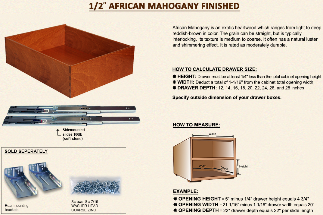 Drawer Depot Custom Made Drawer Boxes