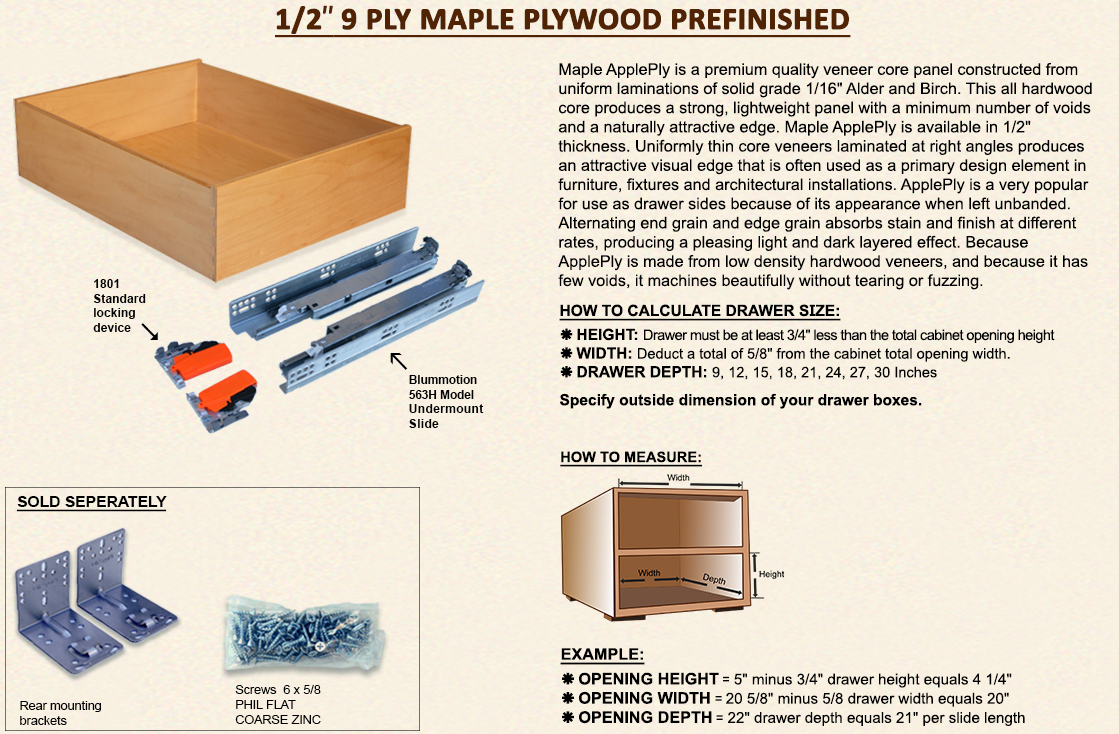 Drawer Depot Custom Made Drawer Boxes
