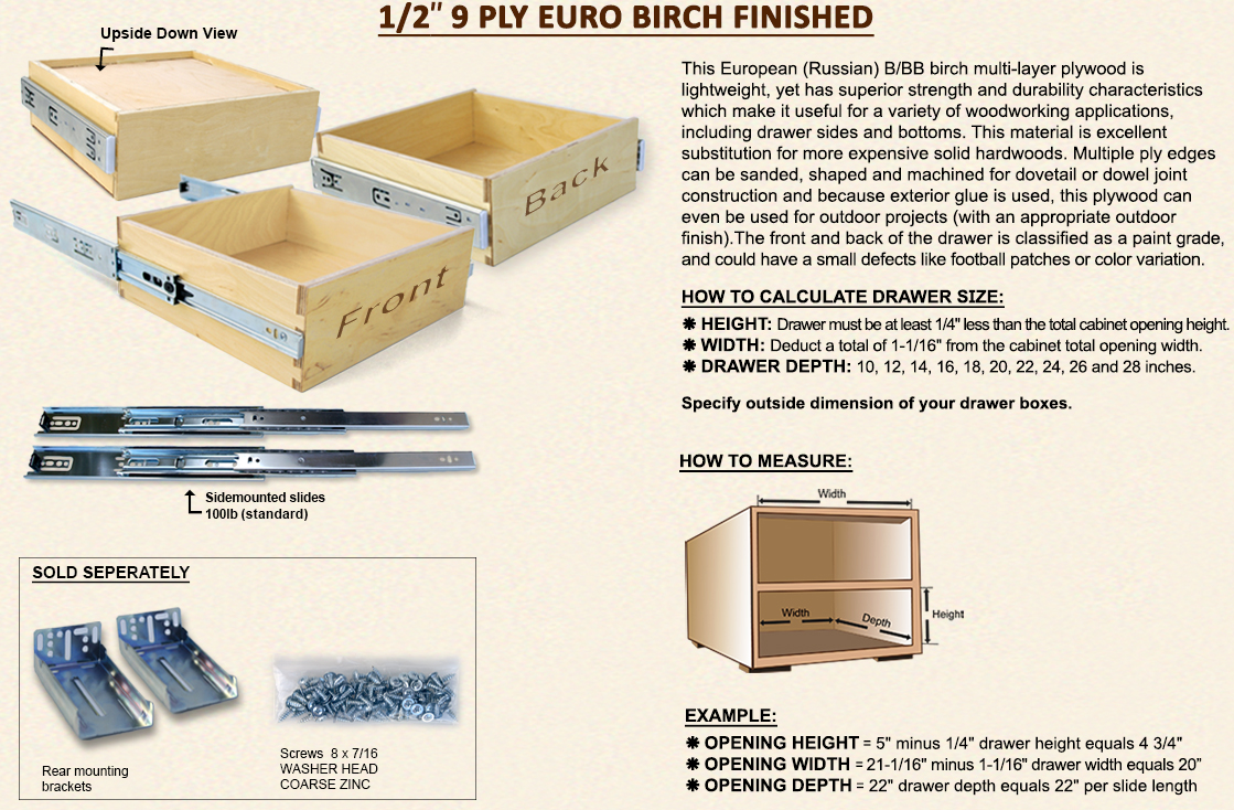 Drawer Depot Custom Made Drawer Boxes