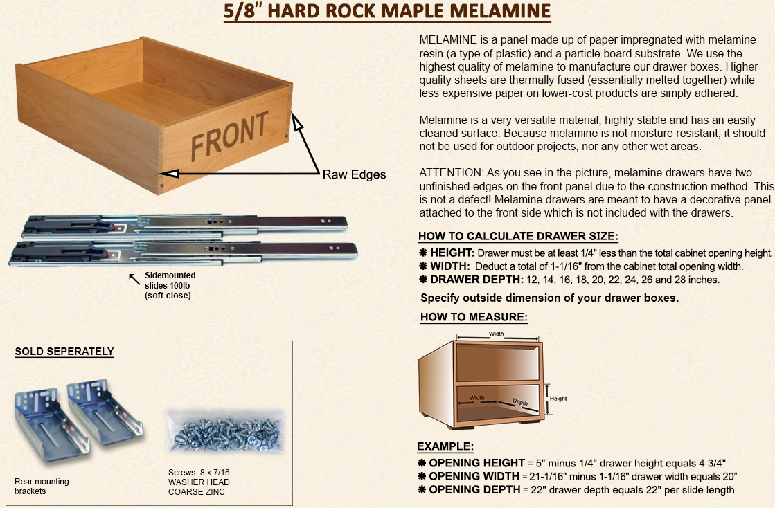 Drawer Depot Custom Made Drawer Boxes
