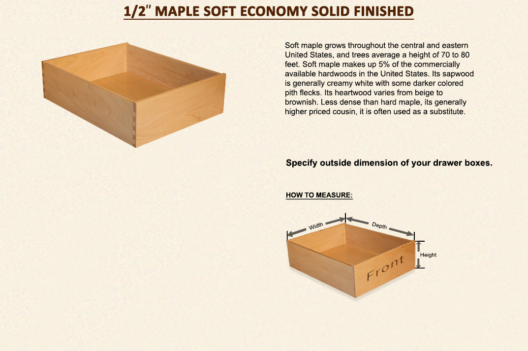 Drawer Depot Custom Made Drawer Boxes