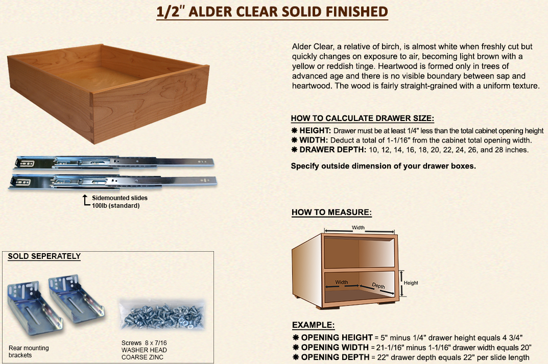 Drawer Depot Custom Made Drawer Boxes