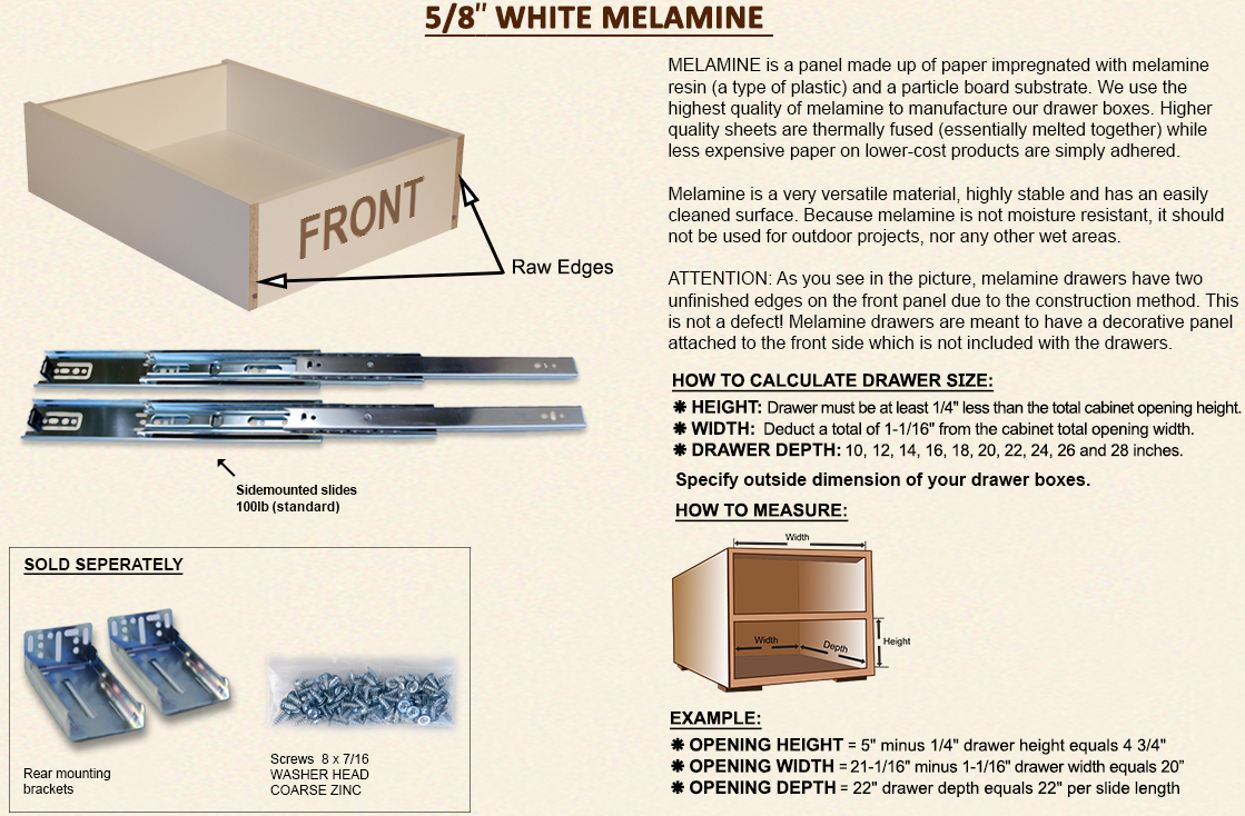 Drawer Depot Custom Made Drawer Boxes