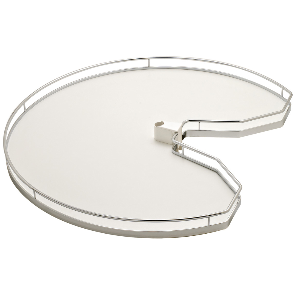 Corner Cut White/Chrome 32x32 Corner Cut White/Chrome 32x32