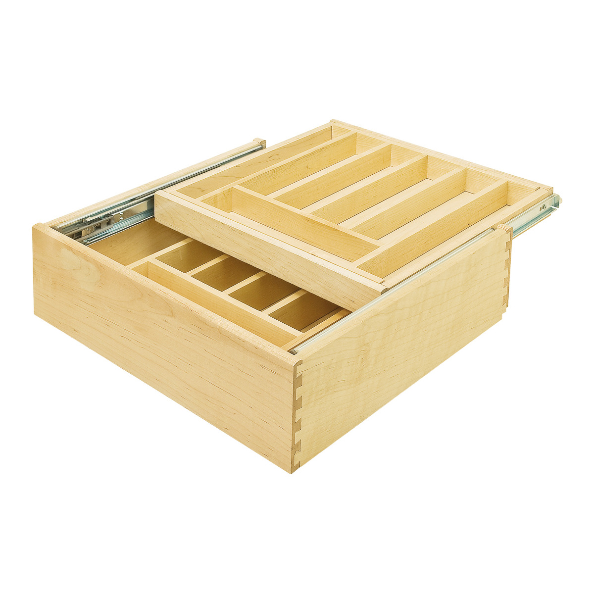 Double Cutlery, Drawer Insert Maple (11 1/2 Inch) Double Cutlery, Drawer Insert Maple (11 1/2 Inch)