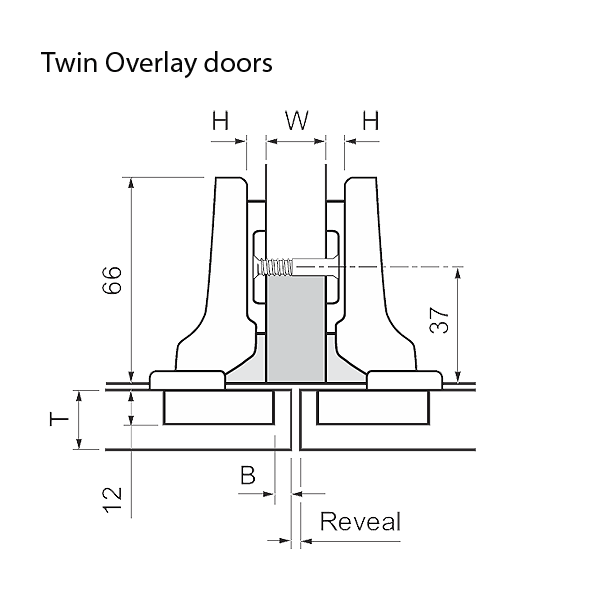 Half-Cranked Partial Overlay Door - <b>Inserta</b> (SELF CLOSE) Half-Cranked Partial Overlay Door - <b>Inserta</b> (SELF CLOSE)