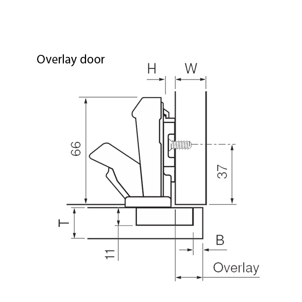 Straight-Arm Full Overlay Door - _b_Screw-On_/b_ (SELF CLOSE) Straight-Arm Full Overlay Door - _b_Screw-On_/b_ (SELF CLOSE)