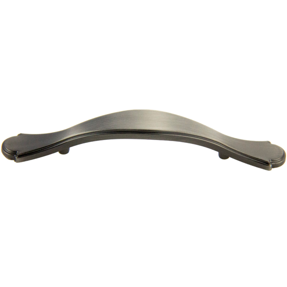Satin Pewter Deco Pull 3\ Satin Pewter Deco Pull 3\