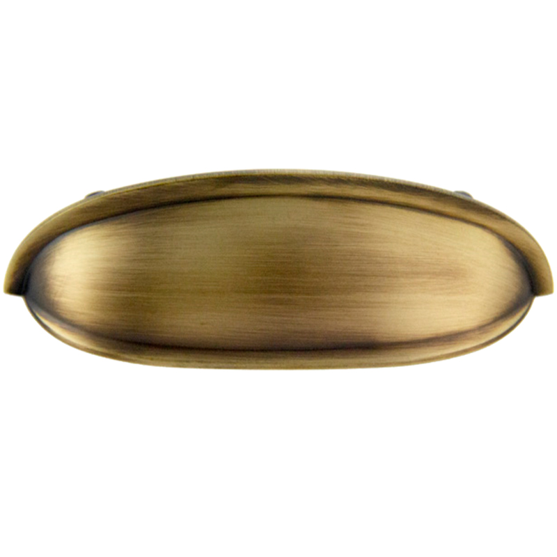 Antique Satin Brass Bin Pull 3\ Antique Satin Brass Bin Pull 3\