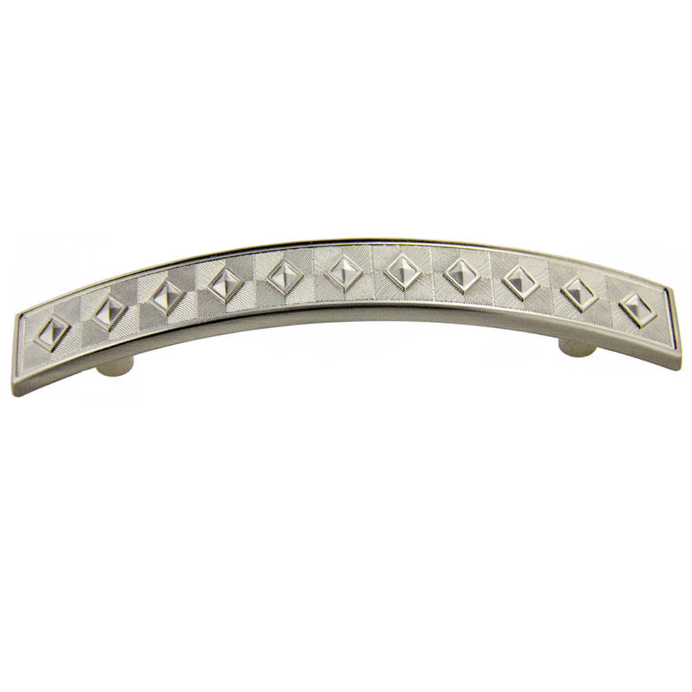 Satin Nickel Diamond Pull 96mm CC Satin Nickel Diamond Pull 96mm CC