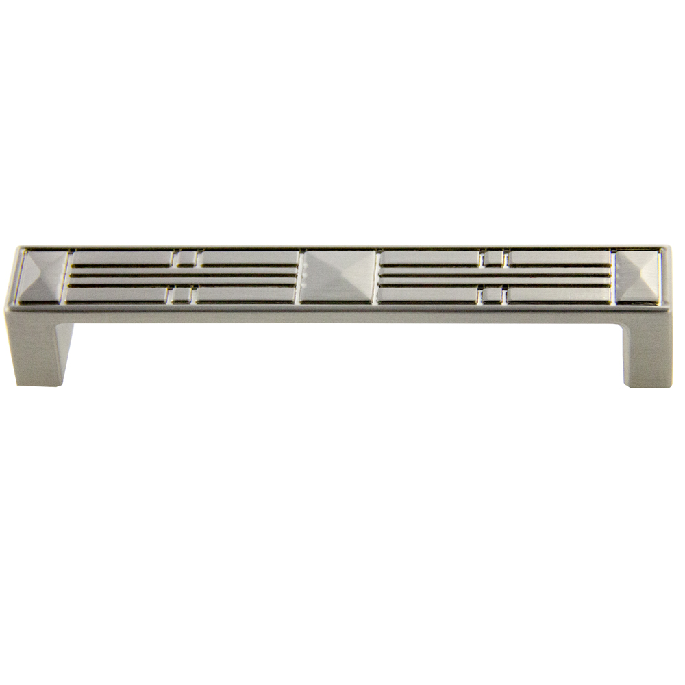 Satin Nickel Craftsman Pull 128mm CC Satin Nickel Craftsman Pull 128mm CC