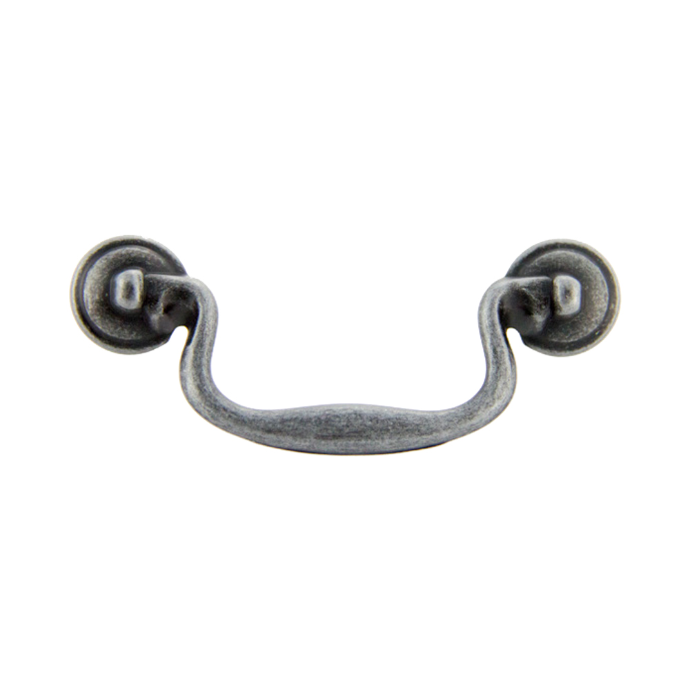 Antique Silver Fixed Bail Pull 3\ Antique Silver Fixed Bail Pull 3\